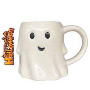 ROYAL NORFOLK Halloween Ghost Ceramic Stomeware Mug NWT